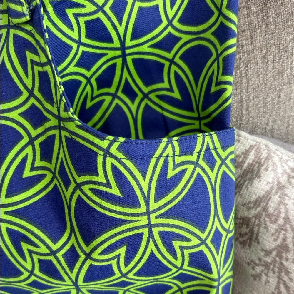 NWT Gretchen Scott Designs Blue and Green Patterned Pants - Picture 3 of 9